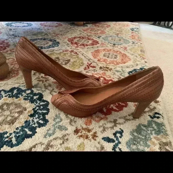 Forth & Towne Embroidered Peep Tow Heels - Picture 2 of 5